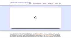 Desktop Screenshot of michigandepressionglass.com
